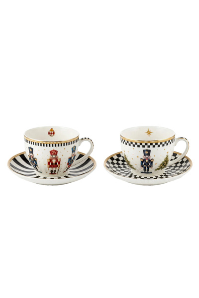 Lucky Art LuckyArt Soldino Bone 2'li Çay Fincanı Seti 250 ml