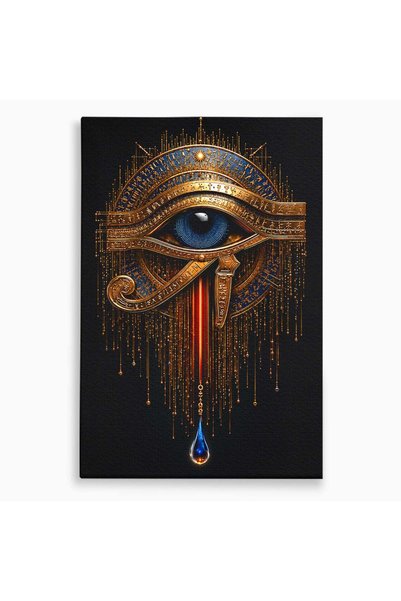 Luxcanva Tablou Canvas Ochiul Lui Horus 40x60 cm pe Sasiu Lemn Ochi Egipt Mistic