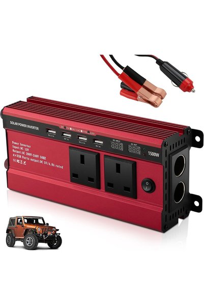 Generic 1500W Power Inverter, 12V to 240V Car Converter, AC Car Inverter with...