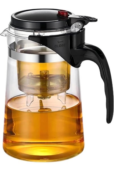Generic 500ml glass teapot, detachable, detachable glass filter borosilicate ...