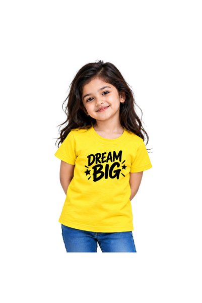 PRINTSHOP4ME Kids Girls Cotton T-Shirt | Future Week School Vision Design | S...