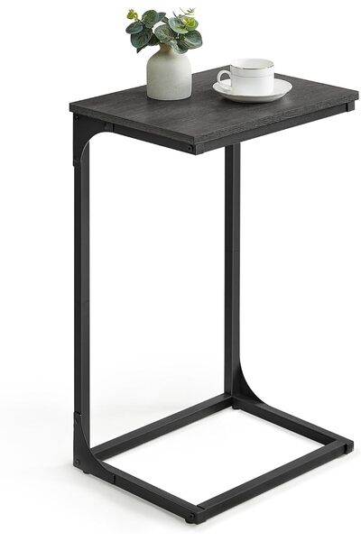 Generic C-Shaped End Table, Side Table for Sofa, Couch with Metal Frame, Smal...