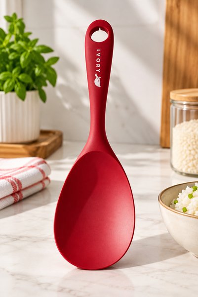 Decopat Silicone Rice Spoon – Colorful Non-Stick Surface Compatible Serving a...