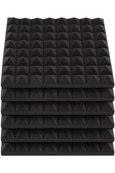 Generic 6 Pack Set Acoustic Foam Panels High Density Soundproof Foams Panels ...
