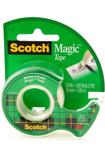 Generic Magic Tape on a Dispenser 3/4 x 300 in (19mm x 7.62m), 1 roll/dispens...