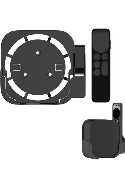 Generic HASTHIP ®   حامل جداري لأجهزة Apple TV، حامل جداري 2 في 1 مع غطاء سيل...