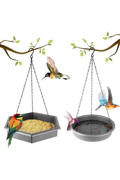 Generic Bird Feeder,bird Feeders for Outdoors Hanging,Hanging Bird Feeder& Bi...