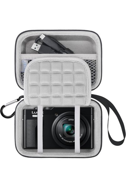 Generic حافظة كاميرا لباناسونيك LUMIX TZ99/TZ300، لون رمادي