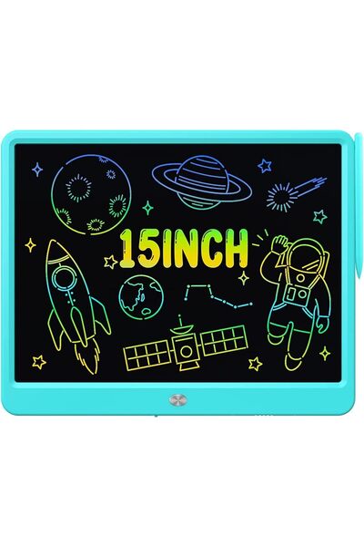 proffisy LCD Writing Tablet 15 Inches Colorful Screen Drawing Pad, E-Writing ...