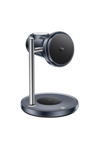 Yesido Statie de incarcare wireless Qi2 25W + cablu Type-C Yesido, negru, DS40