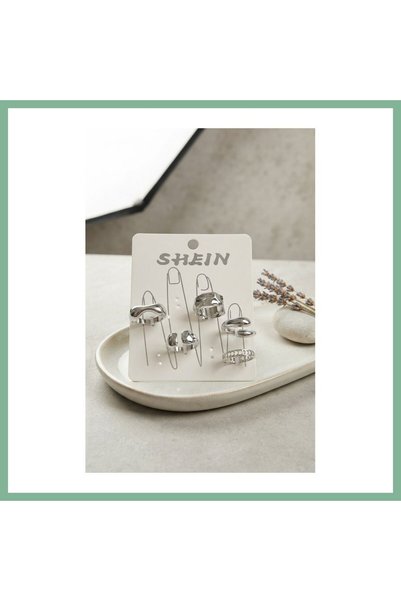 BŞK VİRGO Silver Color Brass Bohemian Ring Combination Byk4265 Bsk2026