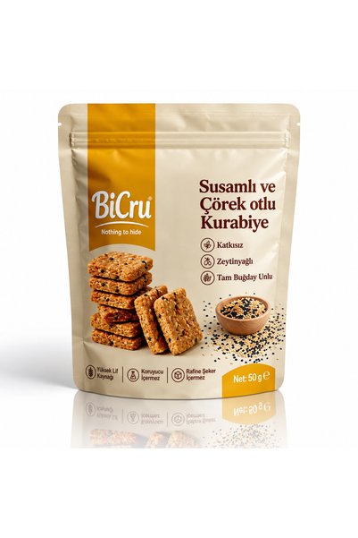 Susamlı ve Çörek Otlu Kurabiye 50g
