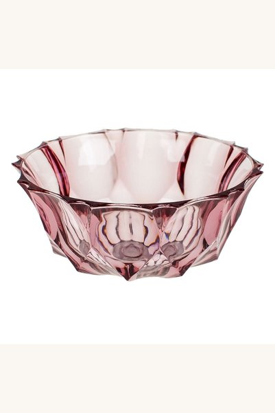 Comerivo Bol rotund din plastic mov, cu model reliefat diamant, 290ml, pentru...