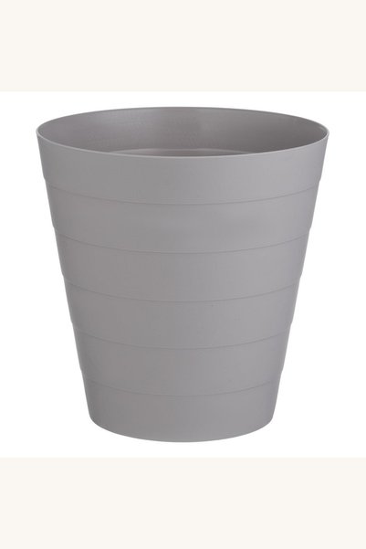 Comerivo Cos de birou plastic taupe mat, design discret 23,5x24cm