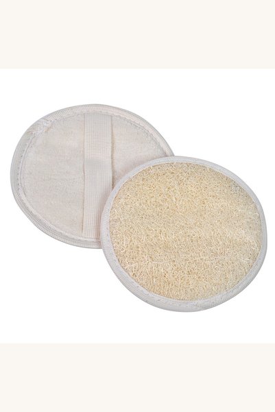Comerivo Burete de baie din lufă naturală - set 2 bucăți, diametru 14 cm