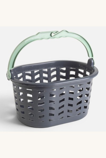 Comerivo Organizator de carlige rufe, design perforat antracit cu maner menta...