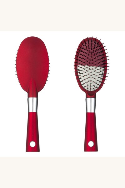 Comerivo Perie de Par Ovala Rosie din Plastic - Pentru Toate Tipurile de Par