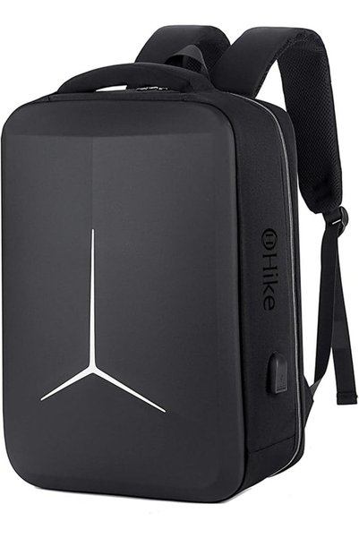 Hikers Hike Semi Hard 17-inch Unisex Laptop Backpack with Built in Combinatio...