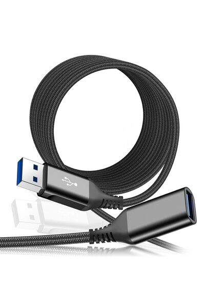 Generic كابل تمديد USB 3.0 بطول 2 متر، نوع A ذكر إلى نوع A أنثى، سلك تمديد US...