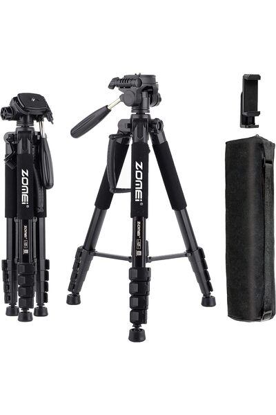 Generic حامل ثلاثي القوائم احترافي للسفر بطول 188 سم، حامل ثلاثي القوائم متين...