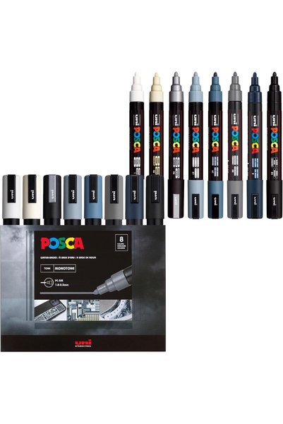 Generic Markers Color Tones Set, Acrylic Paint Pens with Reversible Tips for ...