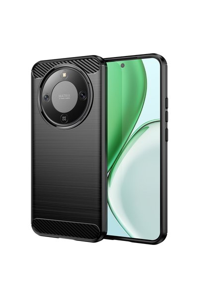 Asteroid Gsm Husa Honor Magic8 Lite Carbon Silicone, negru