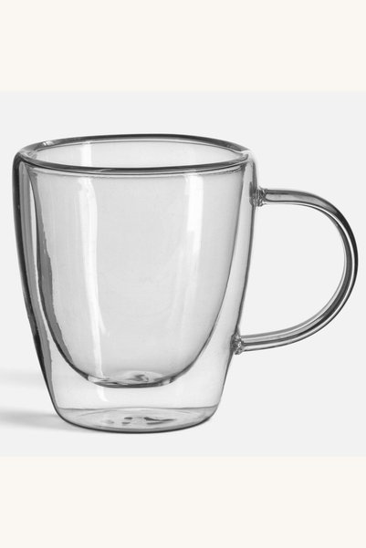 Comerivo Pahar espresso sticla cu perete dublu 90ml - design modern pentru cafea