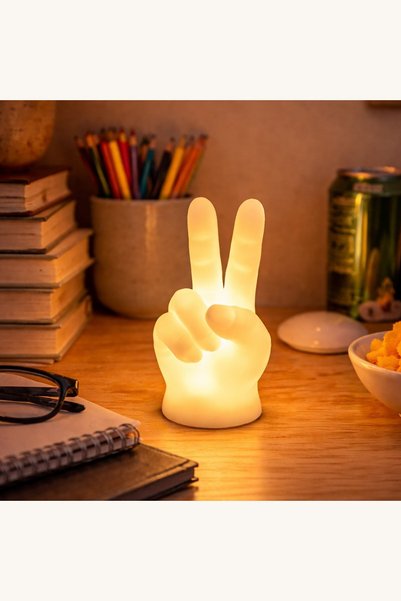 Comerivo Lampa LED mana Peace - decoratiune 3D cu lumina calda, 12cm