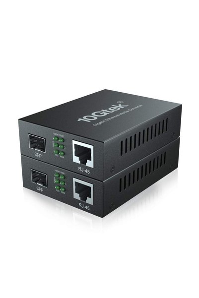Generic [2 Pack] Gigabit Ethernet Media Converter, Open SFP Slot, 10/100/1000...