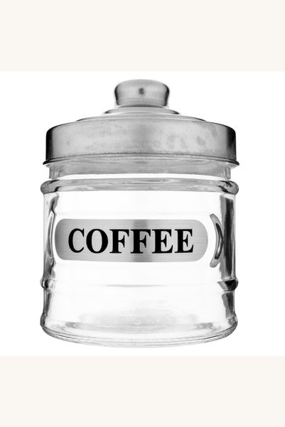 Comerivo Recipient sticla cafea 250ml capac metalic ermetric 8.5x11cm