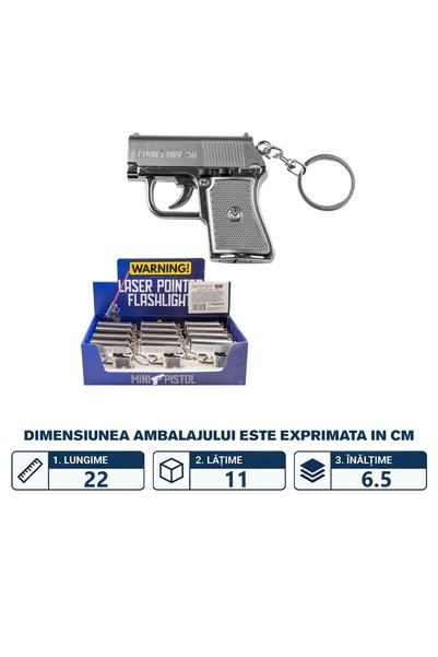 China Set de 12 brelocuri în formă de pistol, 3 în 1