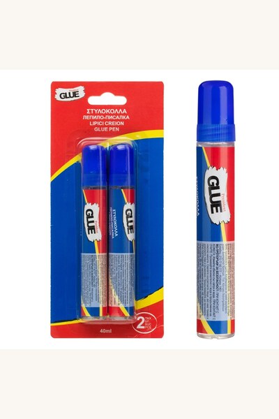 Comerivo Set Lipici Lichid Transparent cu Aplicator Dublu 2x40ml