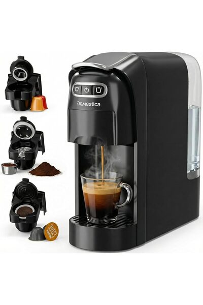 Generic ماكينة قهوة Brewcraft متعددة الكبسولات 3 في 1 مع خزان ماء قابل للفصل ...
