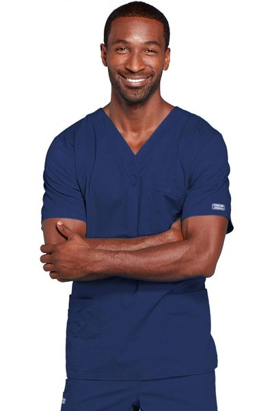 Generic Premium Core Stretch Unisex V-Neck Scrubs Shirt