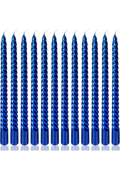 Generic 12PCS Spiral Candles, 10 Inch Spiral Taper Candles, Unscented Candles...