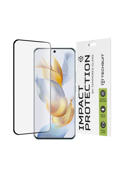 Asteroid Gsm Folie sticla 3D curbata Honor 90 111D Full Glue Full Cover, negru