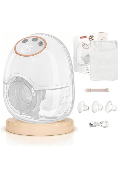 Generic Electric Breast Pump Hands Free, Wearable Breastfeeding Pump with 4 M...