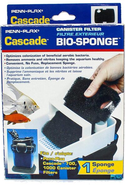 Generic فلتر حوض السمك Penn Plax Cascade 700/1000 GPH مع إسفنج حيوي بديل، عبو...