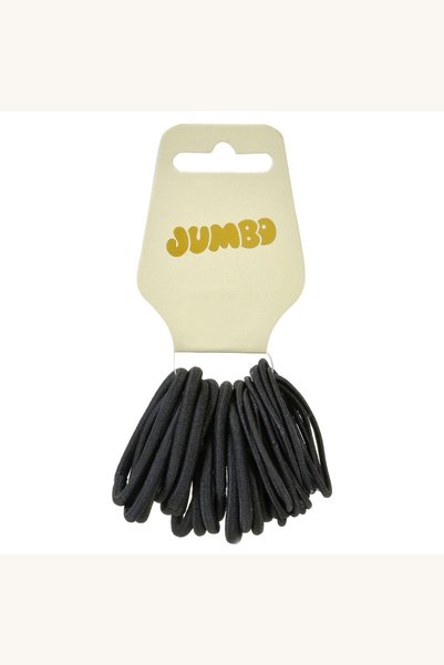 Comerivo Set 35 elastice par negre pentru coafuri zilnice, 4cm diametru