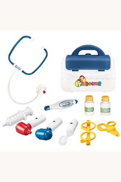 Comerivo Trusă medicală de joacă pentru cei mici, cu stetoscop care sună și s...