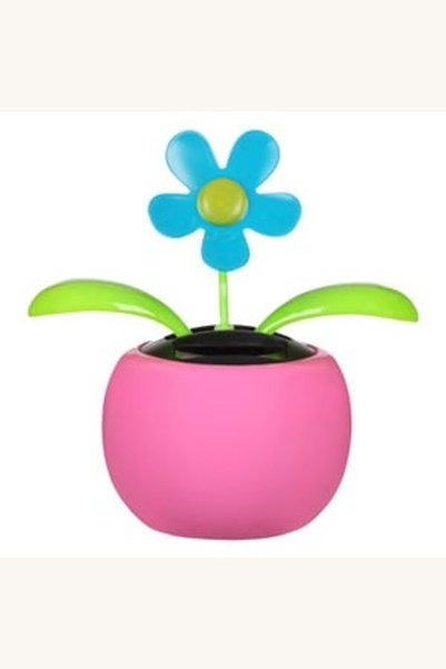 Comerivo Jucarie solara pentru birou - Floricica albastra dansatoare in ghive...