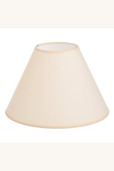 Comerivo Abajur bej pentru veioză, din material textil și plastic, 25x17 cm