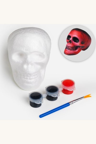 Comerivo Set Creativ Picteaza Craniul 3D cu Vopsea si Pensula