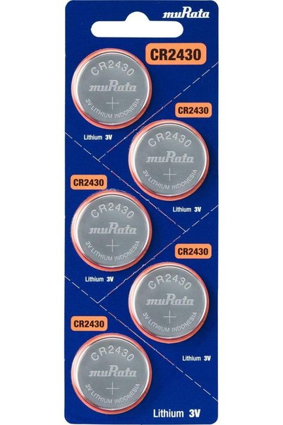 Generic بطارية زر CR2430-BEABAE ليثيوم 300 مللي أمبير 3 فولت، عبوة من 5 قطع
