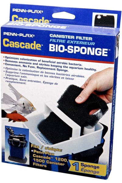 Generic فلتر حوض السمك Penn Plax Cascade 1200/1500 GPH مع إسفنج حيوي بديل؛ عب...