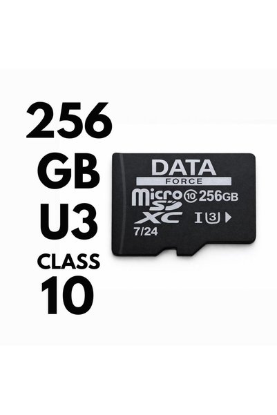 DataForce 256GB U3/CL10 7/24 SURVEILLANCE 100/50MBS HAFIZA KARTI