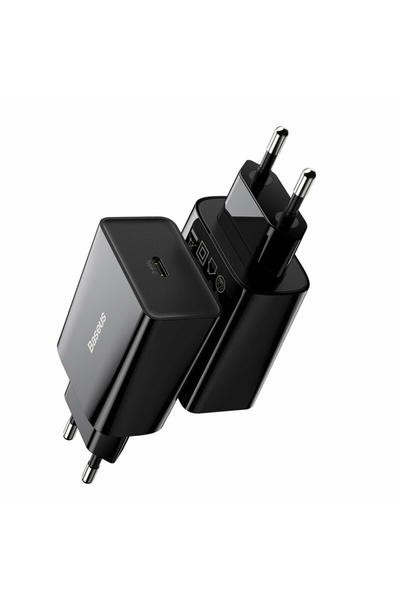 Baseus Incarcator priza USB-C Quick Charge Speed, 20W, negru