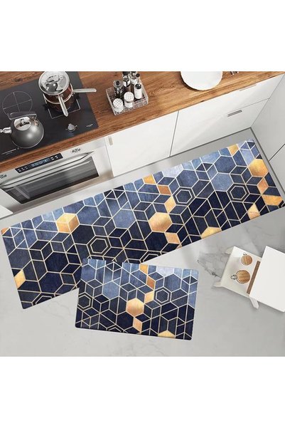 Generic 2Pcs Kitchen Rugs and Mats, Anti Fatigue Kitchen Rug Sets,Comfort Flo...