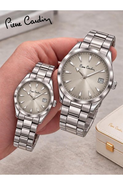 Pierre Cardin Couple Lover's Watch 24 Months Warranty Stainless Steel Strap 3...
