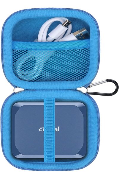 Generic علبة قرص صلب لـ Crucial X9 / X10 Pro / X10 / X9 Pro SSD، باللون الأزرق